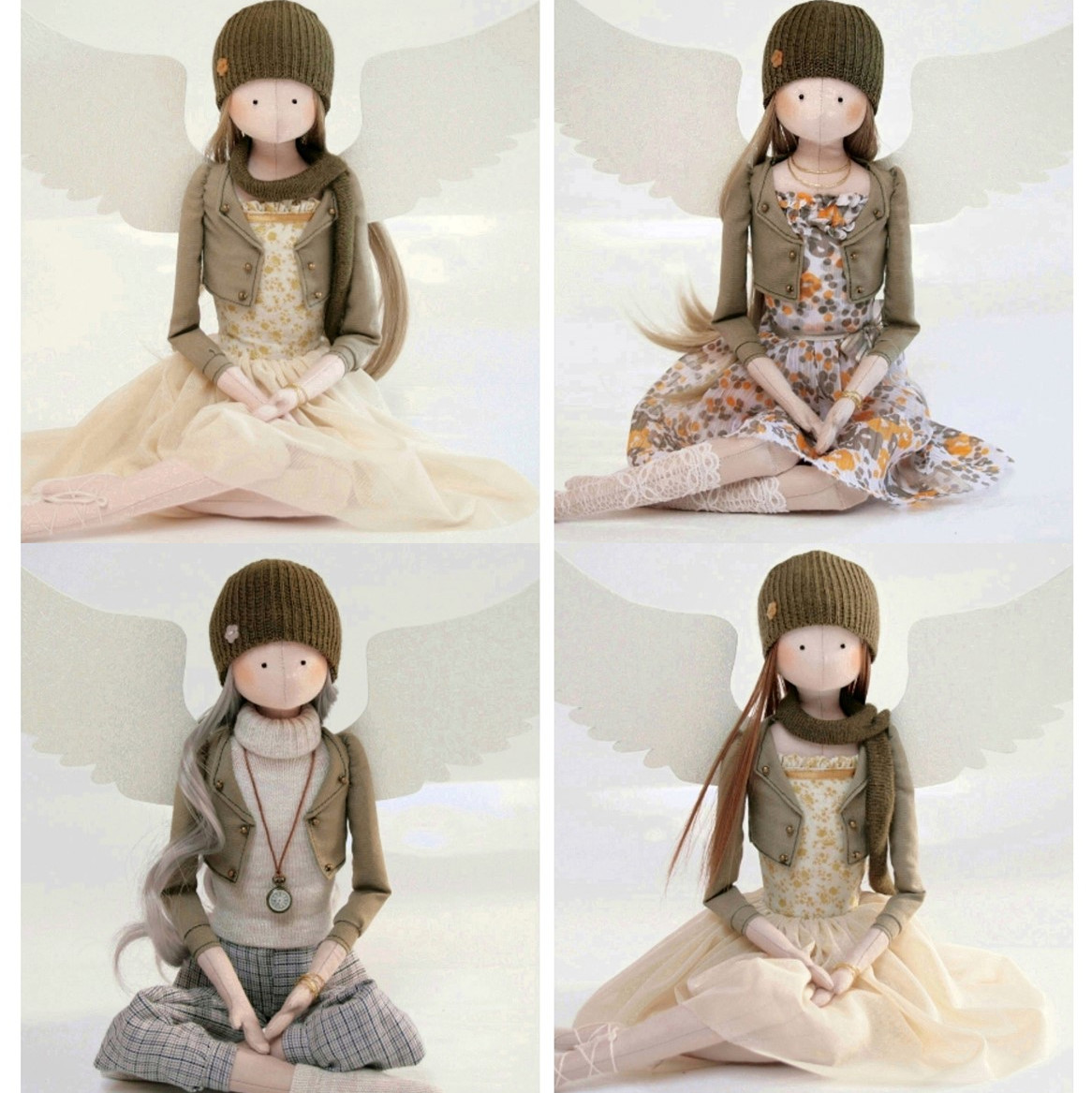 Wszystkie Anielice z kolekcji: Chryzanta, Natasha, Elen, Catharina