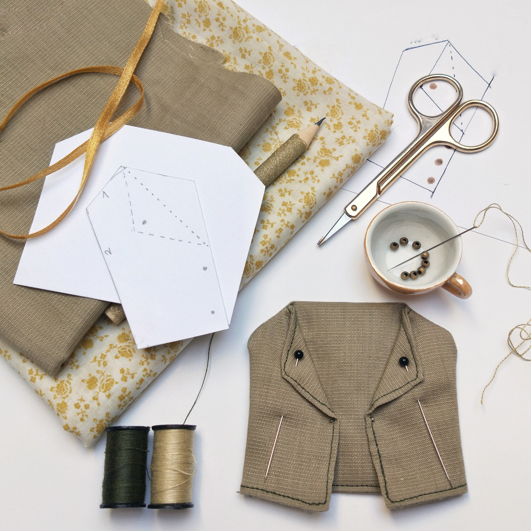 Wykrój modnej kurteczki